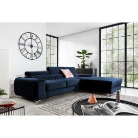 Eltap Grayson Monolith Corner Pull-Out Sofa 205x278x92cm, Blue (CO-GRA-RT-79MO) | Sofas | prof.lv Viss Online