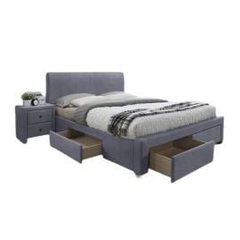 Halmar Modena 3 Seater Bed 160x200cm, Without Mattress, Grey | Halmar | prof.lv Viss Online