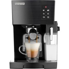 Кофеварка Sencor SES 4050SS-EUE3 с капучинатором (полуавтоматическая) черная | Кофе-машины и аксессуары | prof.lv Viss Online
