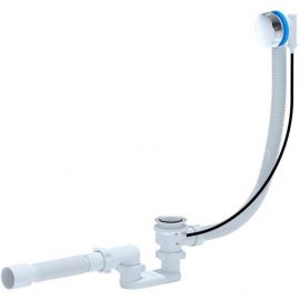 Анипласт Ванная сифон с тросиком 50 мм Белый/Хром (83432) | Ванны | prof.lv Viss Online