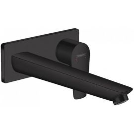 Hansgrohe Talis E Concealed Sink Mixer Tap Spout, 2 Holes, Spout Length 225mm, Wall-Mounted, Matte Black (HG71734670) | Sink faucets | prof.lv Viss Online