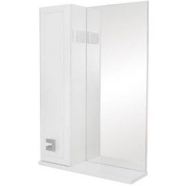 Aqua Rodos Mobis 55 L Mirror Cabinet White, Left (195761)