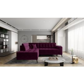 Eltap Lanvin Velvetmat Corner Pull-Out Sofa 210x260x93cm Violet (CO-LAN-LT-25VE) | Sofas | prof.lv Viss Online