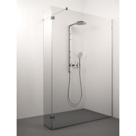 Glass Service Due 110cm 110DUE Shower Wall Transparent Chrome | Shower doors and walls | prof.lv Viss Online