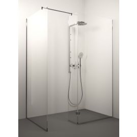 Glass Service Cinque 80x140cm 140_80CIN Transparent Chrome Shower Wall | Shower doors and walls | prof.lv Viss Online