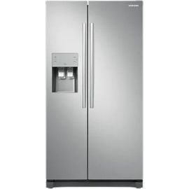 Samsung Side By Side Refrigerator RS50N3413SA/EO Silver | Divdurvju, Side by Side ledusskapji | prof.lv Viss Online