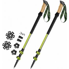 Палки для беговых лыж с компасом Spokey 105-135 см Lime/Silver/Black (929459) | Палки для скандинавской ходьбы | prof.lv Viss Online
