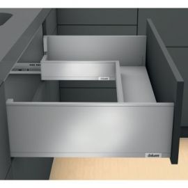 Blum Legrabox Выдвижной ящик для мусорного ведра C-Pure, 550 мм, нержавеющая сталь (53.55.03.12) | Механизмы ящиков | prof.lv Viss Online