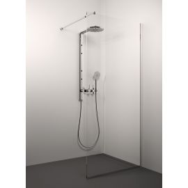 Glass Service Conforto 110cm 110CON Shower Wall Transparent Chrome | Stikla Serviss | prof.lv Viss Online