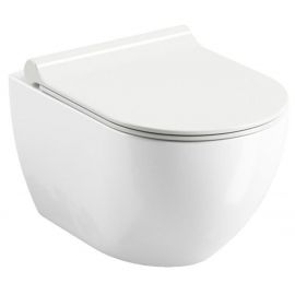 Ravak Uni Chrome RimOff Wall-Hung Toilet Bowl, Without Seat, Without Flushing Rim | Toilets | prof.lv Viss Online