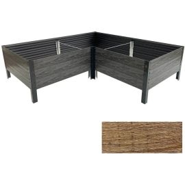 Dārza Dobe Klasika Woodlook L 146x146x30cm, Brūna (24356) | Dārza dobes | prof.lv Viss Online