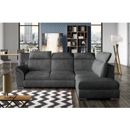 Eltap Loreto Dora Corner Pull-Out Sofa 60x260x102cm, Grey (Lor_73) | Corner couches | prof.lv Viss Online