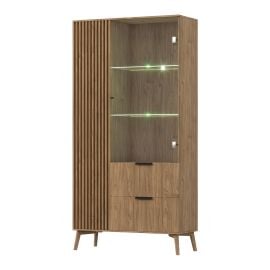 Eltap Entsian Display Cabinet 60x100x192cm, Oak (SF-ENT-A-WIT100) | Eltap | prof.lv Viss Online