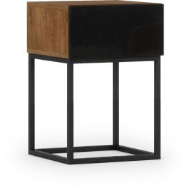 Eltap Avorio Nightstand, 40x60x40cm, Black (SF-AVO-B-STN40) | Bedside tables | prof.lv Viss Online
