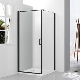 Vento Parma 90x90cm H=195cm A522-7 Square Shower Enclosure Black (442370) | Shower cabines | prof.lv Viss Online