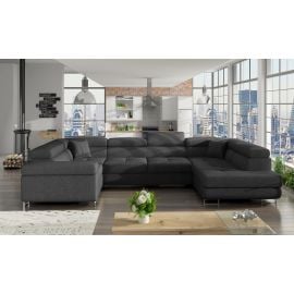 Eltap Letto Inari Corner Pull-Out Sofa 58x202x90cm, Grey (Le_28) | Corner couches | prof.lv Viss Online