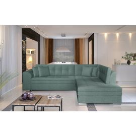Eltap Pieretta Corner Pull-Out Sofa Cover 58x260x80cm, Blue (Prt_39) | Corner couches | prof.lv Viss Online