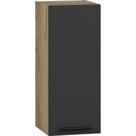 Halmar Vento Hanging Cabinet, 30x30x72cm, Black/Oak (V-UA-VENTO-G-30/72-ANTRACYT) | Kitchen cabinets | prof.lv Viss Online