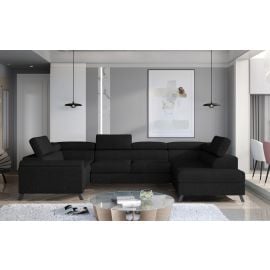 Eltap Escada Sawana Corner Pull-Out Sofa 200x330x98cm, Black (Esc_41) | Sofas | prof.lv Viss Online