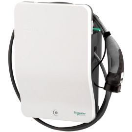 Schneider Electric EVlink Wallbox Electric Vehicle Charging Station, Type 2 Cable, 7.4kW, 4m, White (EVH2S7P0CK) | Car accessories | prof.lv Viss Online
