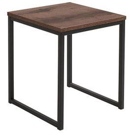 Black Red White Coffee Table 50x50x50cm, Dark Brown Oak (D05034-LAW/50-DMON) | Tables | prof.lv Viss Online