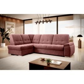 Eltap Sado Lux Corner Pull-Out Sofa 192x272x95cm, Pink (CO-SAD-LT-24LU) | Living room furniture | prof.lv Viss Online