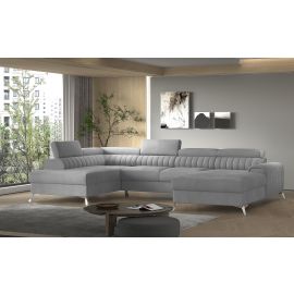 Eltap Lacante Cloud Corner Pull-Out Sofa 202x347x92cm, Grey (CO-LAC-LT-03NU) | Living room furniture | prof.lv Viss Online