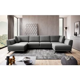 Eltap Larco Flores Corner Pull-Out Sofa 191x362x90cm, Grey (CO-LA-04FL) | Living room furniture | prof.lv Viss Online