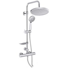 Rubineta River + Thermo-15 Shower Mixer with Thermostat Chrome (1703170) | Shower systems | prof.lv Viss Online