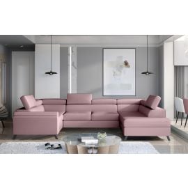 Eltap Escada Monolith Corner Pull-Out Sofa 200x330x98cm, Pink (Esc_44) | Corner couches | prof.lv Viss Online