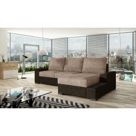 Eltap Black Dora/ Dora Corner Pull-Out Sofa 165x245x90cm, Brown (Ng04) | Living room furniture | prof.lv Viss Online