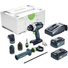 Festool TPC 18/4 5,2/4,0 I-Set/XL Аккумуляторная ударная дрель/шуруповерт 2x4Ah, 5.2Ah, 18V (577248) | Festool | prof.lv Viss Online