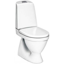 Gustavsberg Nautic 1500 Туалетная чаша с вертикальным выпуском, с мягким закрытием (QR) крышкой, белая без ободков для смыва (GB1115002R1331G) | Унитазы-компакт | prof.lv Viss Online