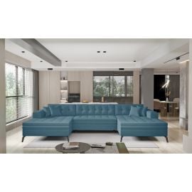 Eltap Vertizo Savoi Corner Pull-Out Sofa 170x350x93cm, Blue (CO-VER-UV-38SA) | Corner couches | prof.lv Viss Online