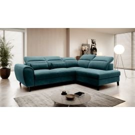 Eltap Noble Lukso Corner Pull-Out Sofa 201x255x100cm, Green (CO-NOB-RT-39LU) | Corner couches | prof.lv Viss Online