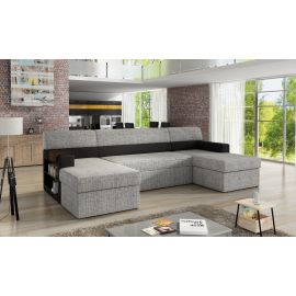 Eltap Markos Berlin/Soft Corner Pull-Out Sofa 57x314x86cm, Grey (M07) | Sofas | prof.lv Viss Online