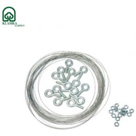 Baumera Plant Tying Kit for Greenhouses 8m, Silver (100014)
