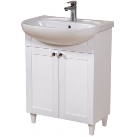 Aqua Rodos Woodmix 65 Bathroom Sink with Cabinet White (1959510) | Bathroom furniture | prof.lv Viss Online