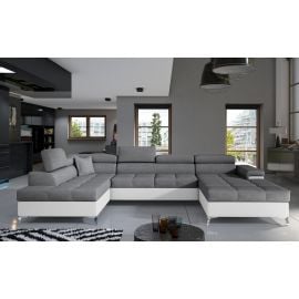 Eltap Eduardo Sawana/Soft Pull-Out Corner Sofa 60x345x90cm, Grey (Edr_23) | Corner couches | prof.lv Viss Online