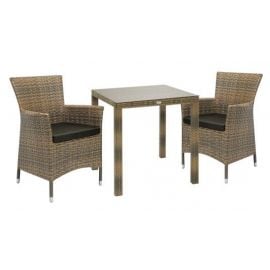 Home4you Wicker Garden Furniture Set Brown | Outdoor furniture sets | prof.lv Viss Online