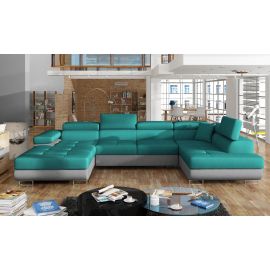 Eltap Rodrigo Dora/ Dora Corner Pull-Out Sofa 58x345x90cm, Blue (Rod_05) | Corner couches | prof.lv Viss Online