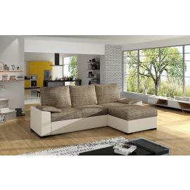 Stūra Dīvāns Izvelkams Eltap Lusso Berlin/Soft 57x245x90cm, Bēšs (Ls02) | Mīkstās mēbeles | prof.lv Viss Online