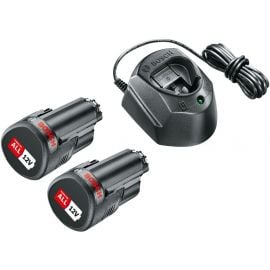 Набор зарядного устройства Bosch 12V, аккумуляторы 2x18V, 1.5Ah (1600A01L3E) | Комплекты аккумуляторов и зарядных устройств | prof.lv Viss Online
