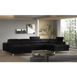 Eltap Lacante Loco Corner Pull-Out Sofa 202x354x92cm, Black (CO-LAC-RT-10LO) | Living room furniture | prof.lv Viss Online