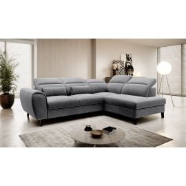 Eltap Noble Corner Pull-Out Sofa 201x255x100cm, Grey (CO-NOB-RT-06SO) | Living room furniture | prof.lv Viss Online