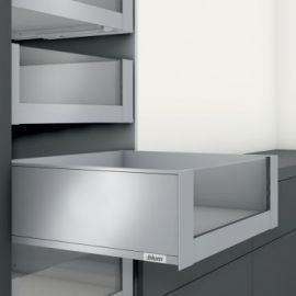 Iekšējā Atvilktne Blum Legrabox C-Pure ar Dizaina Elementu, 650mm, Inox (53.65.03.07) | Atvilktņu mehānismi | prof.lv Viss Online