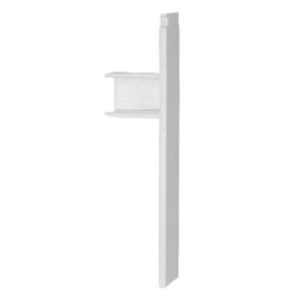Декоративная плитка для потолка, правая, белая | Карнизы | prof.lv Viss Online