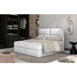 Eltap Amber Continental Bed 180x200cm, With Mattress, White (Amr_07_1.8) | Beds | prof.lv Viss Online