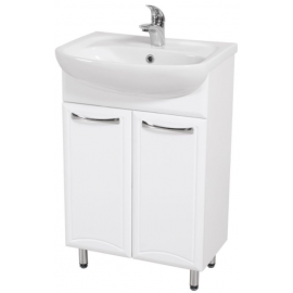 Aqua Rodos Decor 55 Bathroom Sink with Cabinet White (195712)