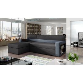 Eltap Rico Soro/Soro Corner Pull-Out Sofa 55x250x85cm, Grey (R21) | Upholstered furniture | prof.lv Viss Online